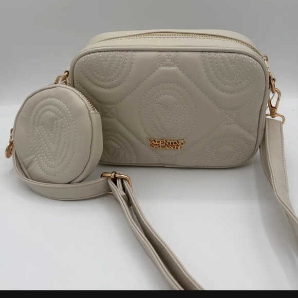 VALENTINO ORLANDI BONE CROSSBODY BAG WITH WALLET - Picture 1 of 9